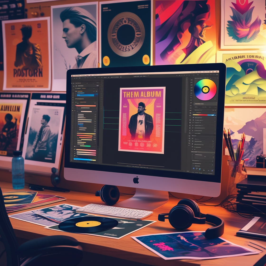 Poster & Album Cover PSD Templates